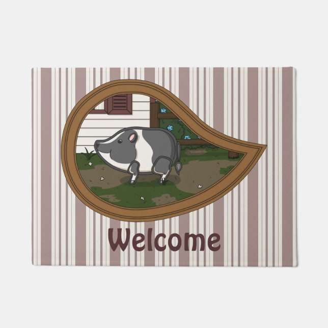 Tapete Basil, Pig Doormat (Frente)