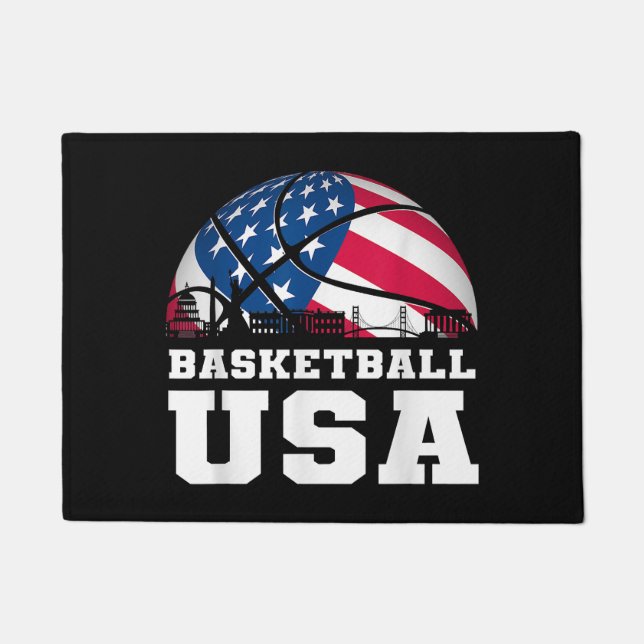 Tapete Basquete EUA dá apoio à Equipe Tshirt USA Flag Dr. (Frente)