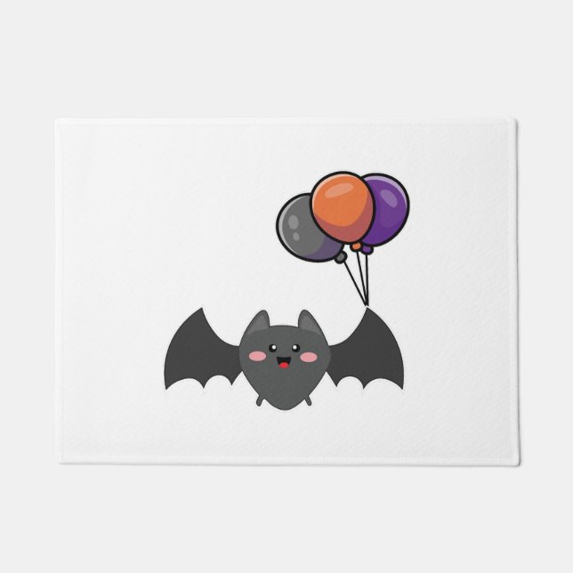 Tapete Bat Halloween Com Balão (Frente)