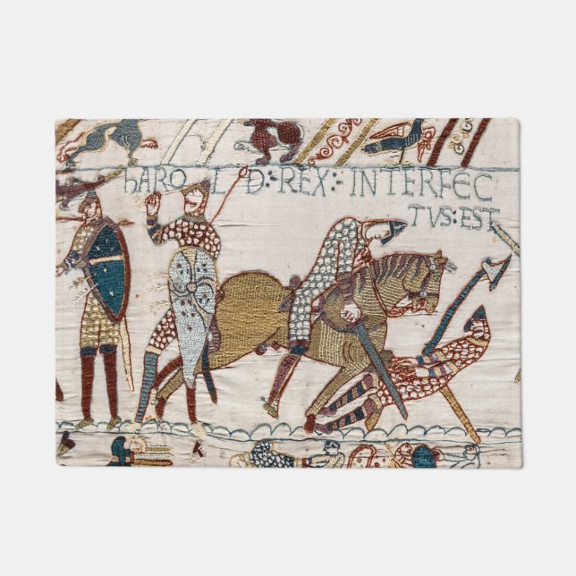 Tapete Batalha de Hastings- Bayeux Tapeçaria King Harold (Frente)
