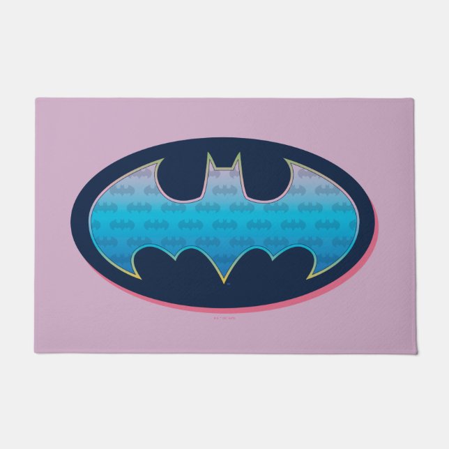 Tapete Batman | Símbolo rosa e azul (Frente)
