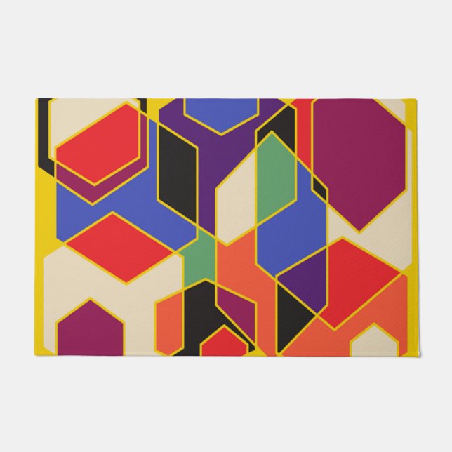 Tapete Bauhaus Hexágonos (Frente)