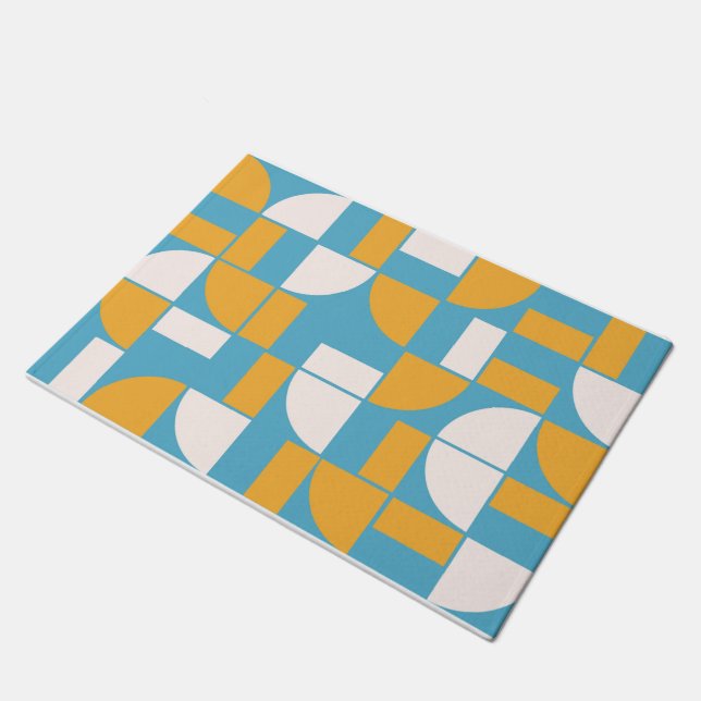 Tapete Bauhaus Pattern 03 Magnet Fleece Blan (Inclinado)