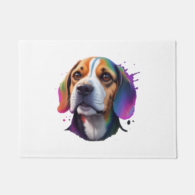 Tapete beagle colorido (Frente)