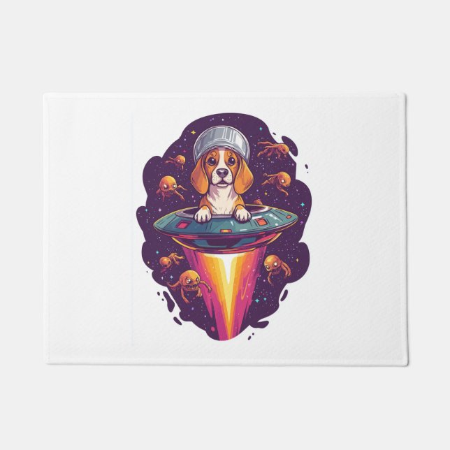 Tapete Beagle - Encontro de Cães Intergalácticos (Frente)