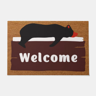 Tapete Bear Bem-Vindo Mat, Bear Doormat, Bear Lover Gift.