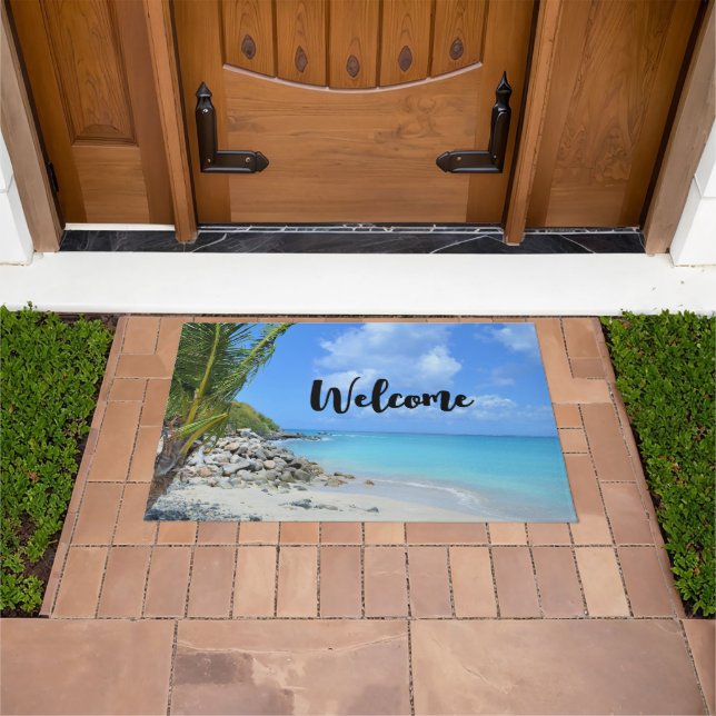 Tapete Beautiful Turquoise Tropical Beach Welcome (Ar livre)