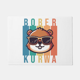 Tapete Beaver com óculos escuros