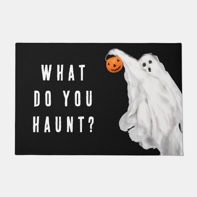 Tapete Bebida Engraçado Adulto Halloween Fantasma (Frente)