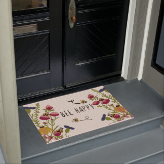 Tapete Bee Happy Doormat, Engraçado Casamento Doméstico