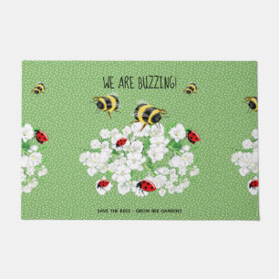 Tapete BEES e LadyBugs - Arte de LeahG Salvar as Abelhas
