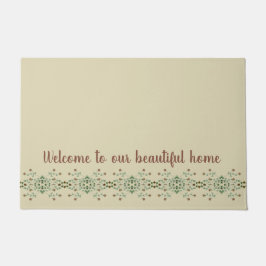 Tapete bege com área de tipografia