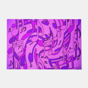 Tapete Bela Música Design Musical Ultra Violeta