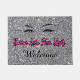 Tapete Bela-vinda Salon Silver Door Mat Rosa