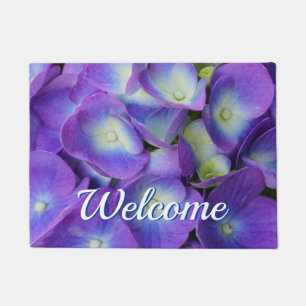 Tapete Beleza de uma porta de boas-vindas da Hydrangea az