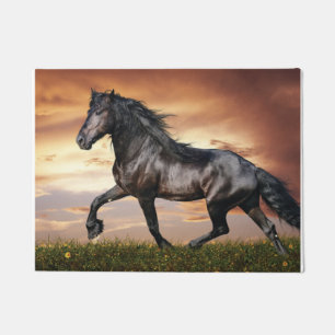 Tapete Belo Cavalo Negro