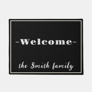 Tapete "Bem-vindo à Família Smith", porta personalizada