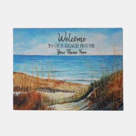 Tapete Bem-Vindo À Nossa Casa Da Praia, Sand Dunes Beach