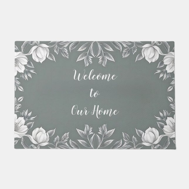 Tapete Bem-vindo à nossa porta (Frente)