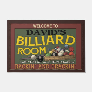 Tapete Bem-Vindo Ao Billiard Room Mat, Legal Billiard