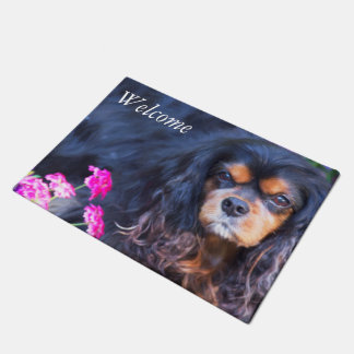 Tapete Bem-vindo ao Cavalier King Charles Spaniel Doormat