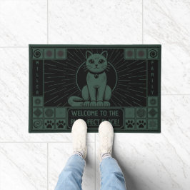 Tapete Bem-vindo ao Local Perfeito para Gatos, gatos indi