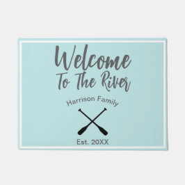 Tapete Bem-vindo ao nome da família personalizada do Rio