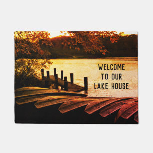Tapete Bem-vindo ao nosso texto personalizável do Lake H