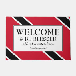 Tapete BEM-VINDO, bandeira da TRINIDAD