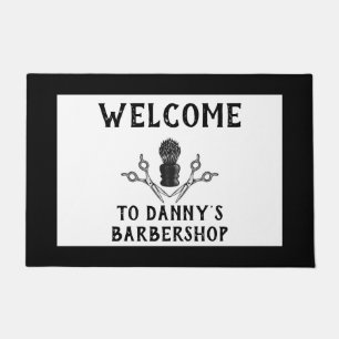 Tapete Bem-vindo Barbershop Hair Legal Pequenas Empresas