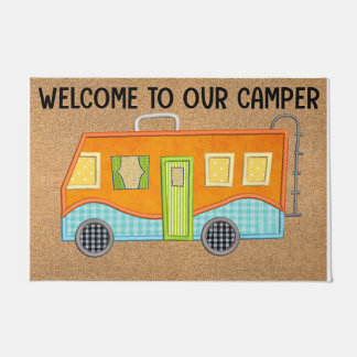Tapete Bem-Vindo Bem-Vindo À Nossa Porta De Camper, Acamp
