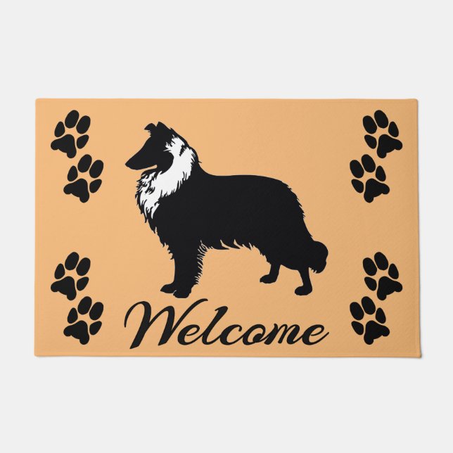 Tapete Bem-vindo Collie / Sheltie (Frente)
