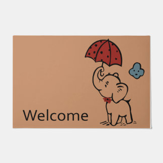 Tapete Bem-vindo, Elefante Doormat, Elefante Adorável