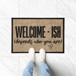 Tapete Bem-vindo Engraçado Sarcástico Doormat