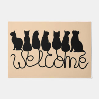 Tapete Bem-vindo, Matador de Gatos, Legal Portátil Animal