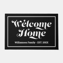 Bem-vindo Nome da Família Personalizado Script Pre