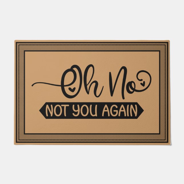 Tapete Bem-vindo, Porra Mat Oh Não, Você Não Mais Coconut (Frente)