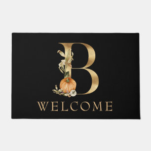 Tapete BEM-VINDO Queda Monograma B com Portátil Pumpkin