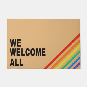 Tapete Bem-vindos a todos os Rainbow Doormat, o melhor Ho