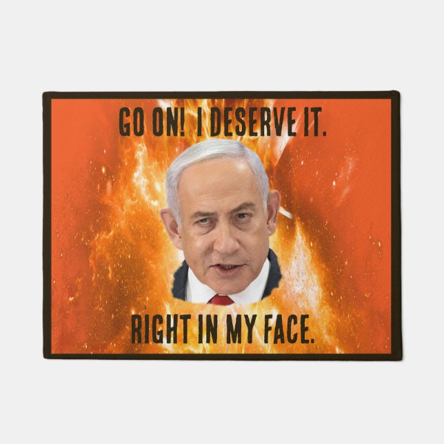 Tapete Benjamin "Bibi" Netanyahu Primeiro-Ministro de Isr (Frente)