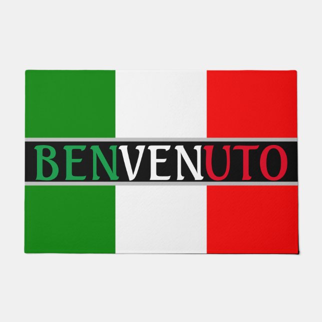 Tapete Benvenuto Welcome on Italy Flag (Frente)