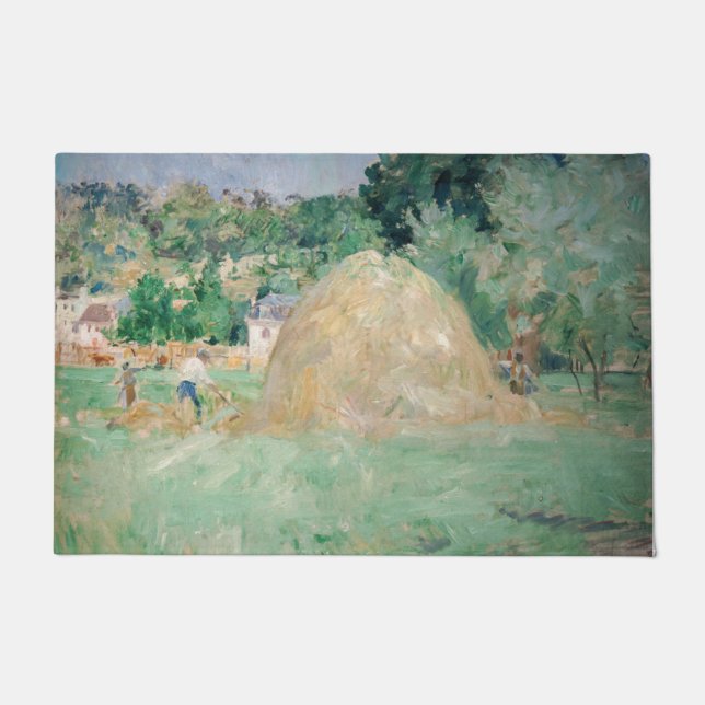Tapete Berthe Morisot - Haystacks em Bougal (Frente)