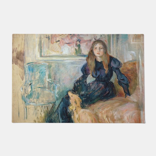 Tapete Berthe Morisot - Julie e o seu Greyhound Laerte (Frente)