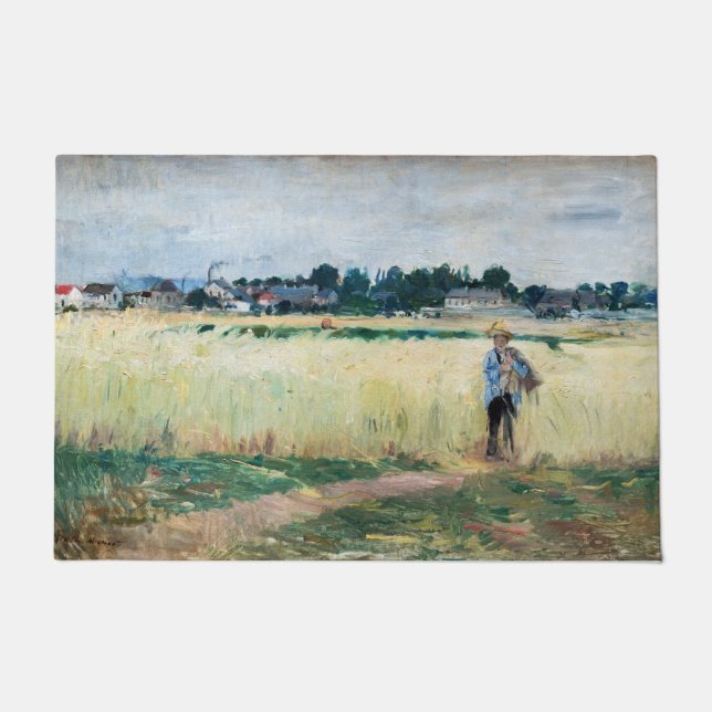 Tapete Berthe Morisot - No campo de rodas em Gennevillier (Frente)