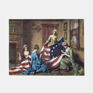 Tapete Betsy Ross Costumando A Bandeira Americana