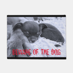 Tapete Beware do cão