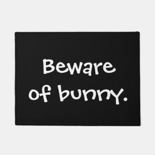 Tapete Beware do coelho