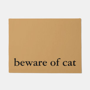 Tapete beware do doormat do gato