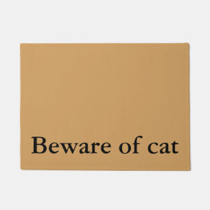 Tapete beware do doormat do gato