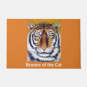 Tapete Beware do gato